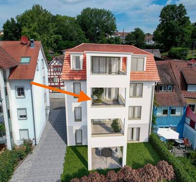 Hier befindet sich die Wohnung - 