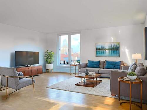 Wohnbereich - 3 Zimmer Terrassenwohnung zum Kaufen in Hannover