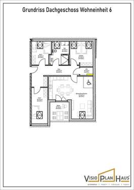 Wohnung im 2. OG rechts / Dachgeschoss / WE 6 - 