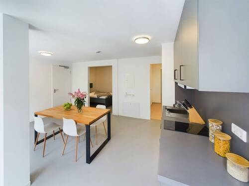 Wohnbereich - Möbliertes + zentrales Apartment mit Balkon mitten in Oldenburg 