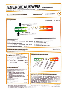 Energieausweis - 