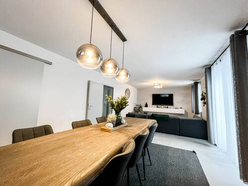 Wohnzimmer - 5 Zimmer Einfamilienhaus zum Kaufen in Gerabronn