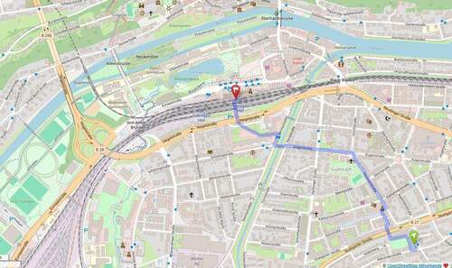 Lage in der Tübinger Südstadt - 