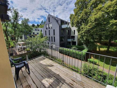 Balkon, Blick nach Süden - 2 Zimmer Etagenwohnung zum Kaufen in Tübingen