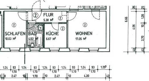 GRWE2 - 2 Zimmer Etagenwohnung zur Miete in Hartmannsdorf