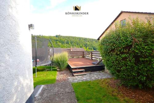 ...die Frühstücksterrasse über der Garage... - 