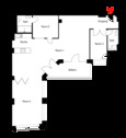 Grundrissalternative 4. Obergeschoss - 