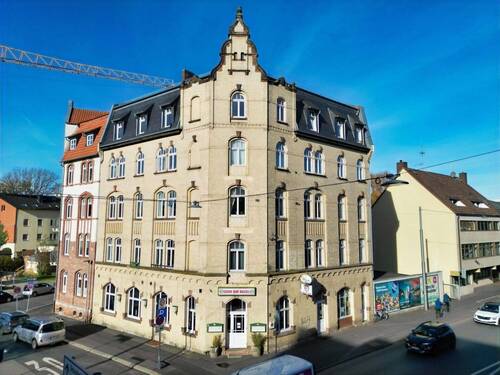 Vorderansicht - Mehrfamilienhaus mit Gewerbe in Kassel-Wehlheiden