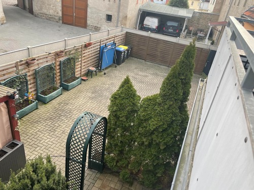 Blick vom Balkon - 2 Zimmer Etagenwohnung in Bernburg