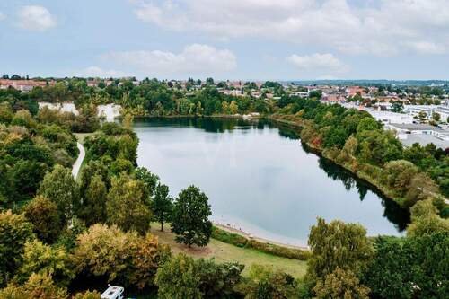 Nur wenige Gehminuten entfernt befindet sich der idyllische Kreidebergsee. - 