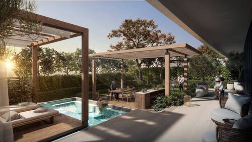 Chalet garden view - Chalet mit Pool im La Mazzoni - exklusiv möbliert