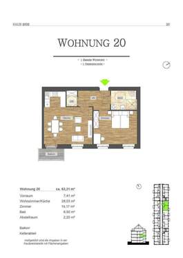 Wohnung 20.jpg - 2 Zimmer Etagenwohnung zur Miete in Bitburg