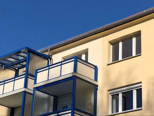 Balkonansicht - 2 Zimmer Etagenwohnung zur Miete in Rötha