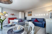 Wohnzimmer - Schöne 2-Zi. Wohnung mit West-Balkon in strand- und stadtnaher Lage von Westerland