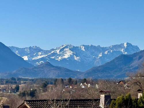 Alpspitze Zugspitze - Murnau a. Staffelsee: Einfamilienhaus mit ELW in ruhiger Süd-Lage und phänomenalem Bergblick