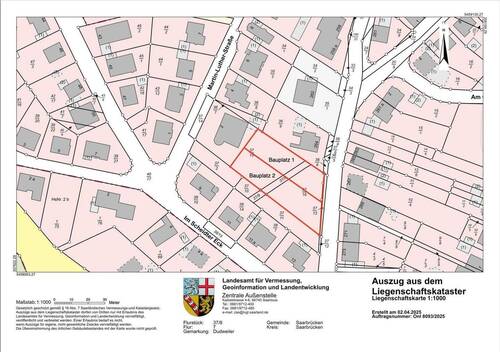 Bild 1 - Dein Platz zum Ankommen - Baugrundstück in Dudweiler Süd! - Uninähe
