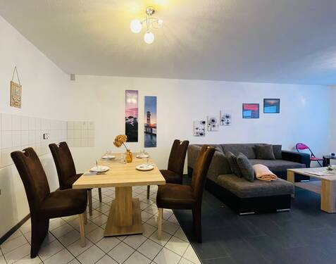 Wohn-und Essbereich - Die 3 - Raum - Ferienwohnung im beliebten Ostseebad Göhren