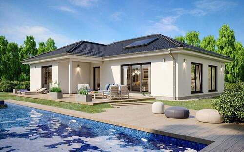 Ansicht_SH122WB - Modern, komfortabel, barrierefrei - Bungalow in Kitzscher mit ScanHaus