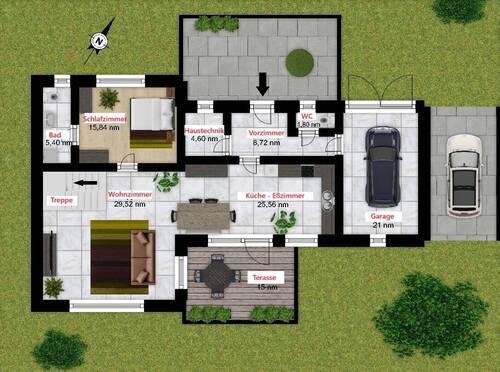 Grundriß Erdgeschoß - 