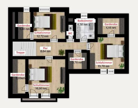  Grundriß erster Stock - 