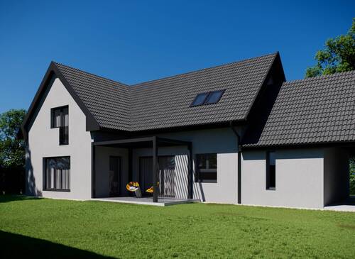  Haus - 17 MINUTEN VON BUDAPEST, neues Haus mit 5 Zimmer, Wärmepumpe, Sonnenkollektor, Ladegerät für E-Auto