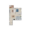 Grundriss - 2 Zimmer Etagenwohnung in Fulda