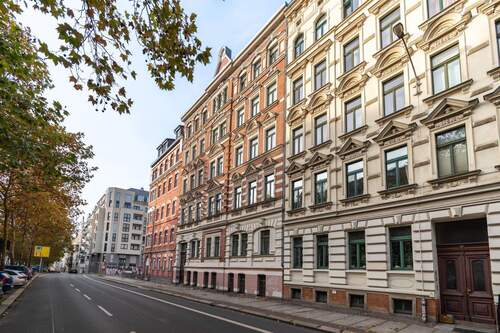 Gebäudeansicht - 2 Zimmer Etagenwohnung zum Kaufen in Leipzig