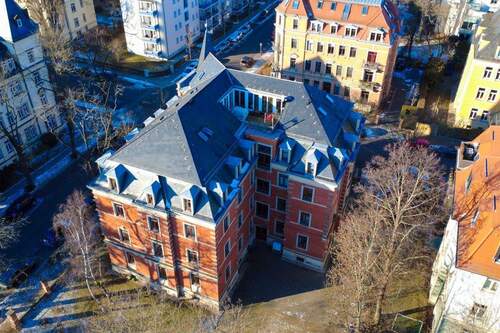 Hofansicht - Etagenwohnung mit 70,20 m&sup2; in Dresden zum Kaufen