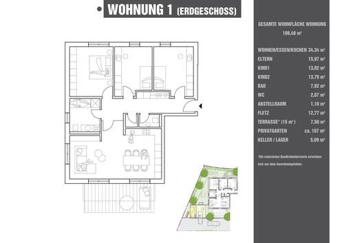 W01 - 4 Zimmer Etagenwohnung in Tegernheim