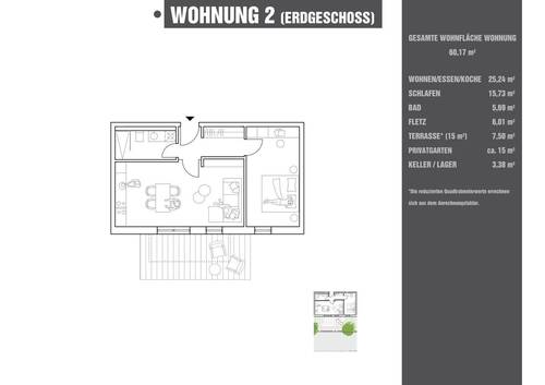 W02 - 2 Zimmer Etagenwohnung in Tegernheim