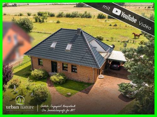 Titelbild - Boddennähe, Bootsgarage, Blick ins Grüne & pachtbare 1 ha-Wiese