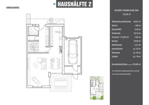 DHH02 EG - 4 Zimmer Doppelhaushälfte in Tegernheim