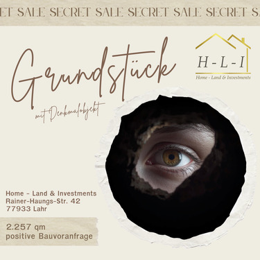 Secret Sale.png - Secret Sale – Exklusives Baugrundstück mit denkmalgeschütztem Bestandsobjekt