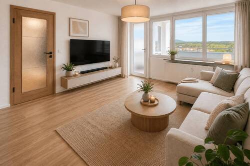 Wohnzimmer Darstellung - Fernblick & viel Potenzial! Frei ab sofort!