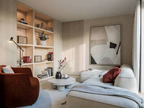 Titelbild - Modern. Möbliert. Mitten in Augsburg - 2-Zimmer-Apartment mit Terrasse & Hülsta-Interior