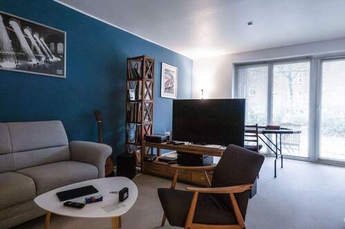 Wohnzimmer - 3 Zimmer Terrassenwohnung zum Kaufen in Kiel