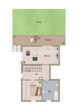 Obergeschoss - 5 Zimmer Doppelhaushälfte in Ottweiler