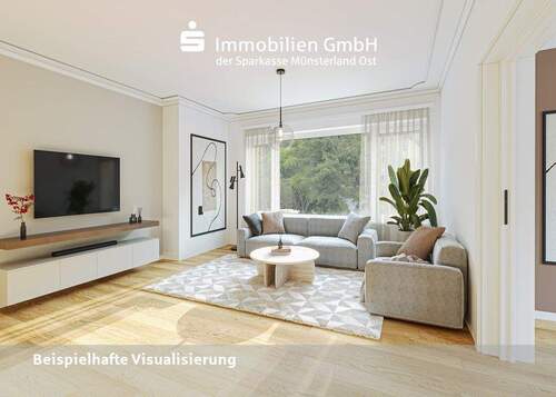 Wohnzimmer - Einfamilienhaus mit 88,00 m² in Beckum zum Kaufen