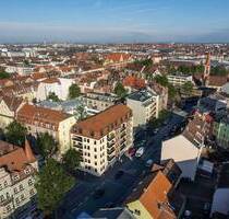 Baubeginn: Große Mansardenwohnung mit Dachterrasse für Individualisten - Nähe U-Bahn, großer Balkon, Top Infrastruktur - Nürnberg St Leonhard