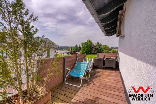 West-Dachterrasse im Obergeschoss - 