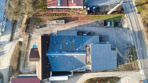 Draufsicht Gebäude und Grundstück - Halle in Schrobenhausen zum Kaufen