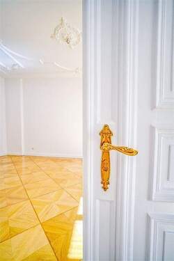 Detail Griff, Parkett, Stuck - 5 Zimmer Etagenwohnung zum Kaufen in Berlin