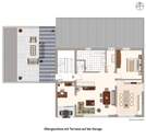 Wohnung im Obergeschoss mit großer Dachterrasse - 