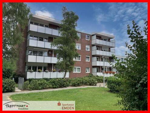 Rückansicht - 3 Zimmer Etagenwohnung zum Kaufen in Emden