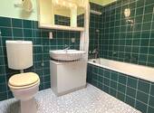 Badezimmer mit Badewanne und Oberlicht - 