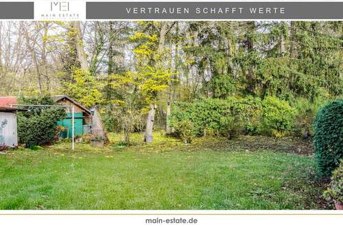 Garten - Rückseitig - Attraktives Grundstück in Neu-Isenburg Zeppelinheim für Neubau oder Ausbauideen