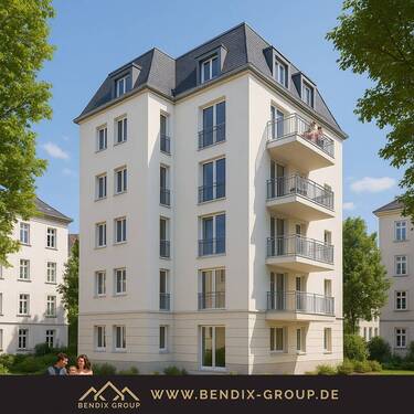 Wohnbeispiel - Schicke 4-Zi-Wohnung in der Südvorstadt I Balkon ins Grüne I Modern ausgestattet I Top Lage