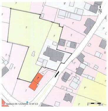Liegenschaftskarte 2026 schmal - Einfamilienhaus zum Kaufen in Bovenden