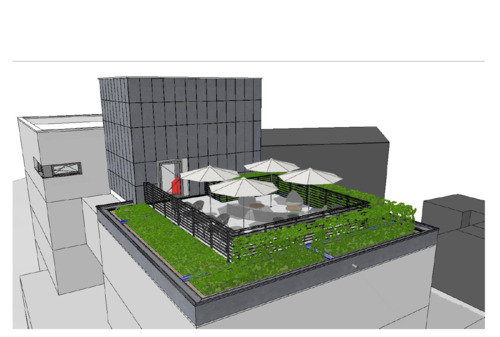 Visualisierung Dachterrasse - 