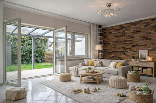 EG - Wohnzimmer, KI generiert - 